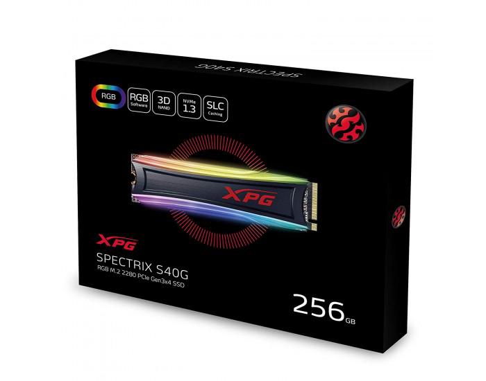 ADATA SSD 256GB NVME SPECTRIX S40G RGB XPG